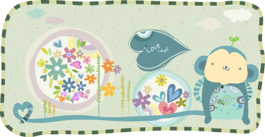 Vinil podovi djeca okvirni majmun - TenStickers