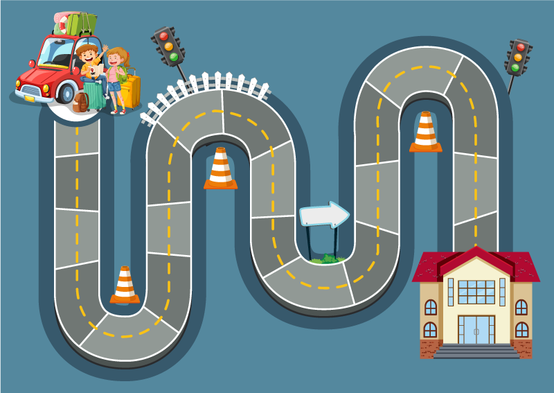 Vinil podovi igre za put igre na ploči - TenStickers