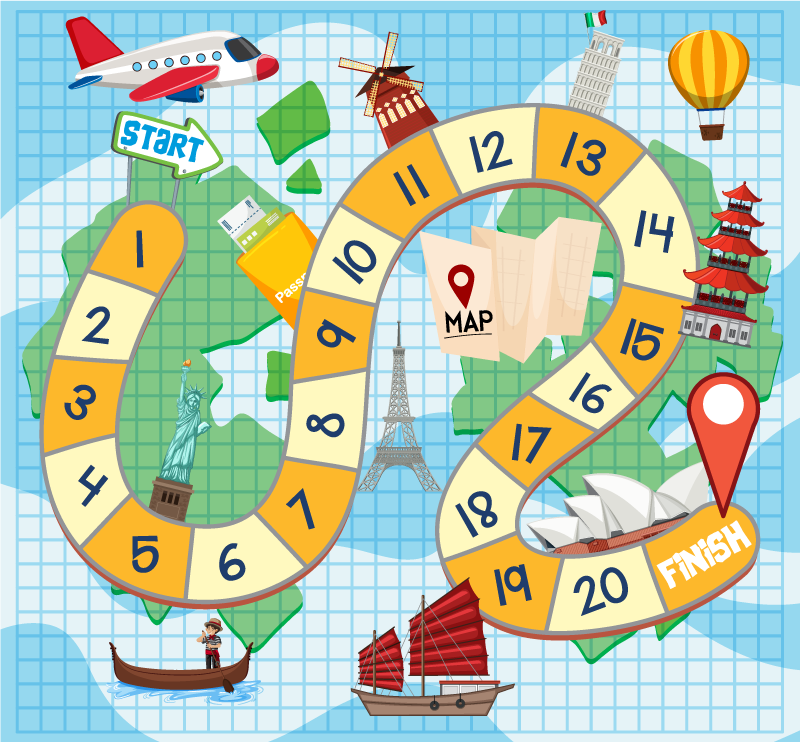 Vinil podovi igre za pločaste igre - TenStickers