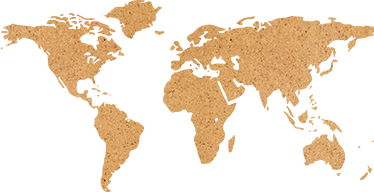 Vinil podovi karta svijeta dekorativni pluto mapa svijeta - TenStickers