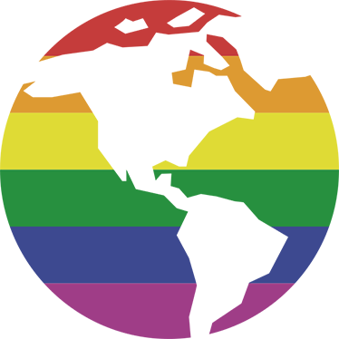 Vinil podovi karta svijeta lgbt svijet adesiv - TenStickers