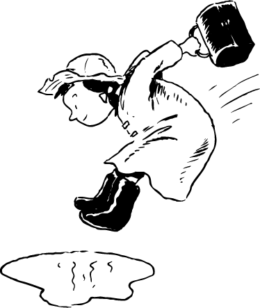 Vinil podovi djeca skakanje u lokve - TenStickers