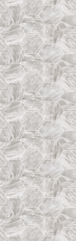 Vinil podovi za kupatilo zlatni mramorni heksagonalni uzorak - TenStickers