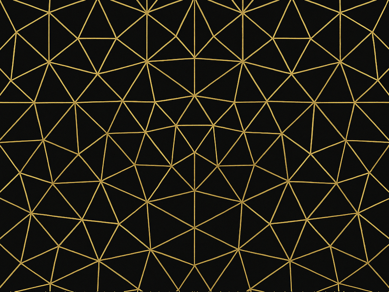 Vinil podovi geometrijski midnight gold mreža - TenStickers
