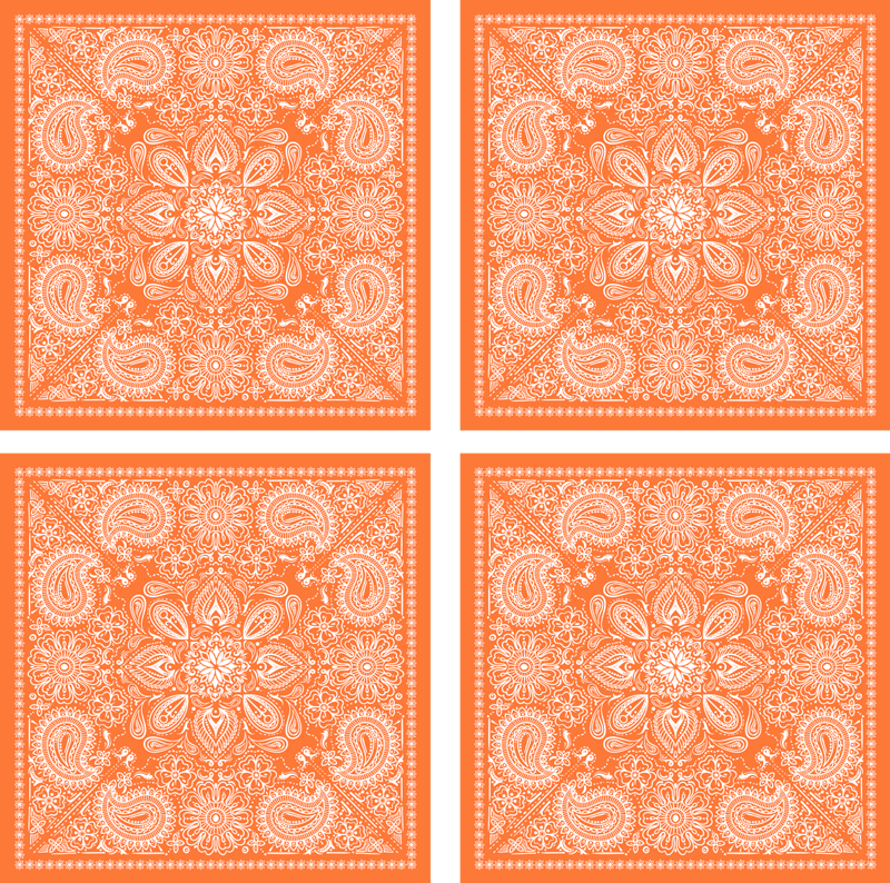 Vinil podovi za kupatilo paisley pločice - TenStickers