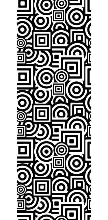 Vinil podovi za kupatilo s koncentričnim uzorcima - TenStickers