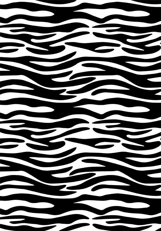 Vinil podovi za kupatilo s uzorkom zebre za tuširanje - TenStickers