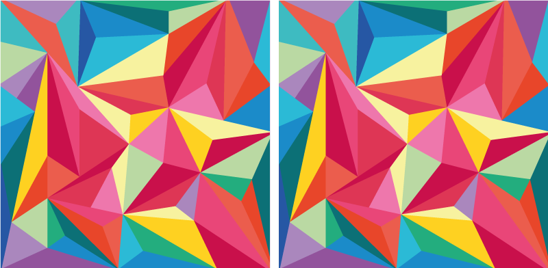 Vinil podovi za kupatilo s višebojnim geometrijskim uzorkom - TenStickers