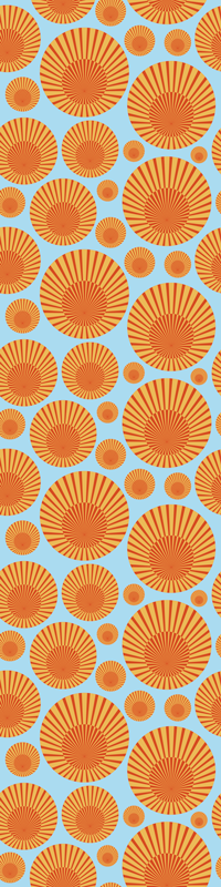 Vinil pod u kuhinji 70-ih sunshine hladnjak - TenStickers