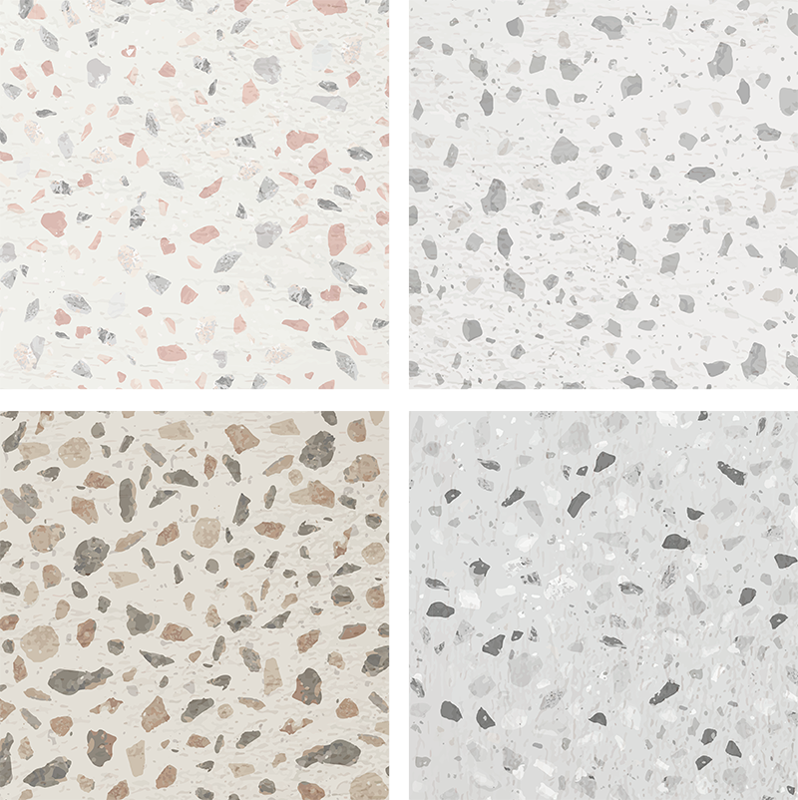 Vinil pod u kuhinji s terrazzo teksturom - TenStickers
