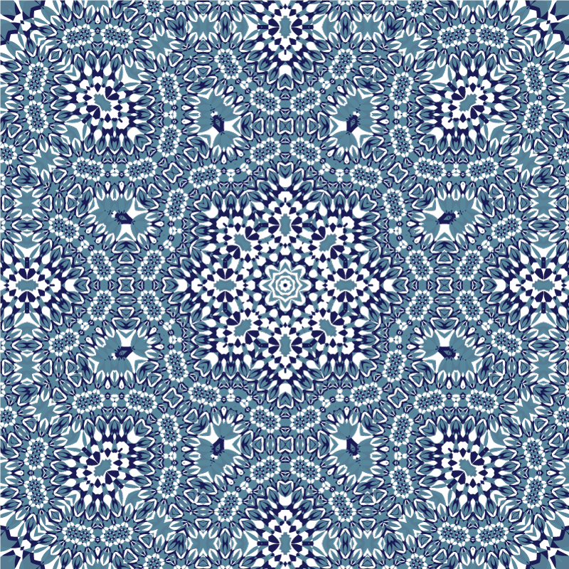 Vinil pod u kuhinji mosaic mandala - TenStickers