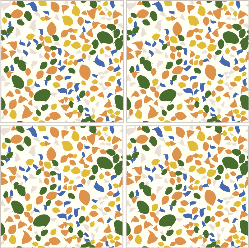 Vinil pod u kuhinji s terrazzo pločicama - TenStickers