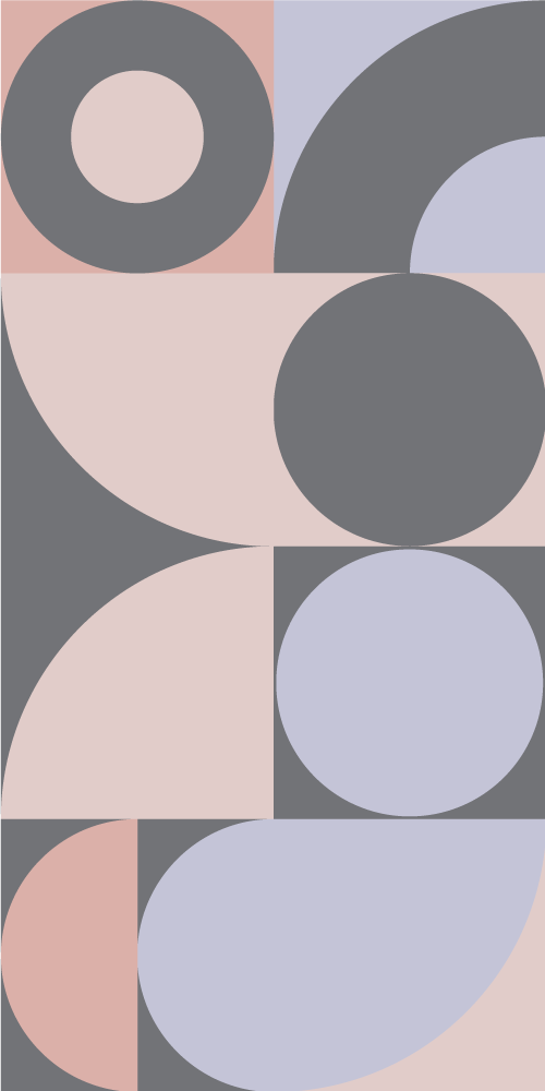 Vinil pod u kuhinji s geometrijskim uzorkom krugova - TenStickers
