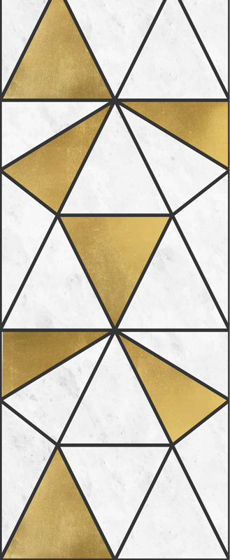 Vinil podovi studija s geometrijskim mramornim efektom - TenStickers