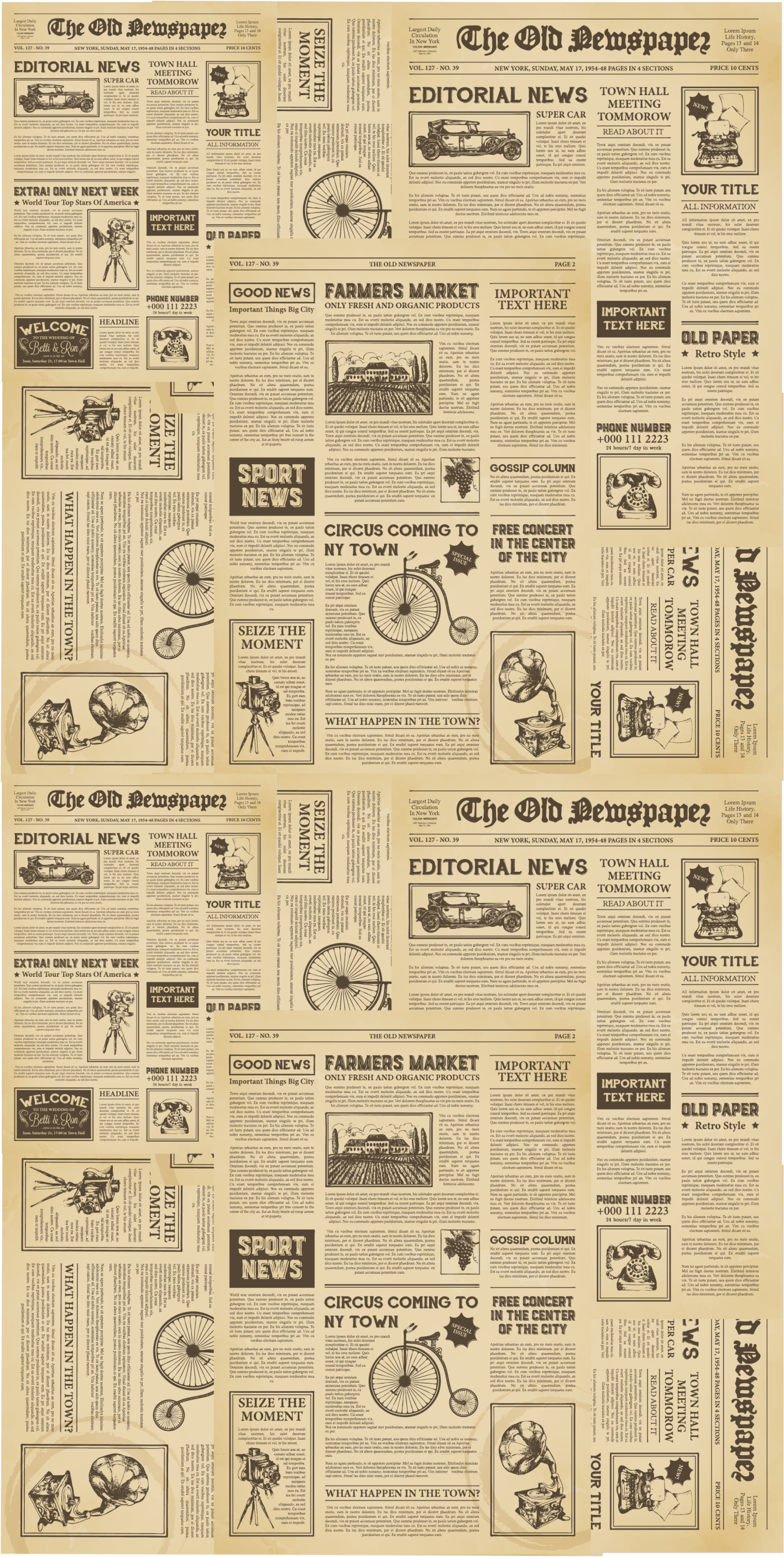 Vinil podovi studija u vintage američkom stilu - TenStickers