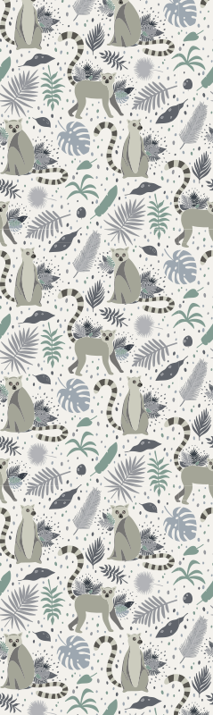 Vinil podovi spavaća soba nordic lemur - TenStickers