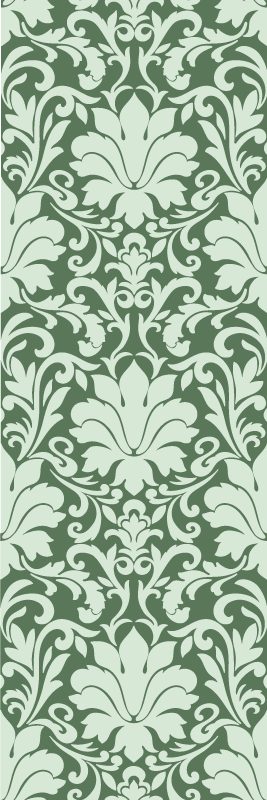 Vinil podovi spavaća soba esmerald ornamental green - TenStickers