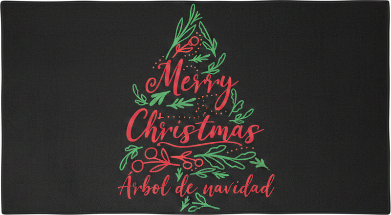 Vinil podovi spavaća soba božićno drvce merry christmas - TenStickers