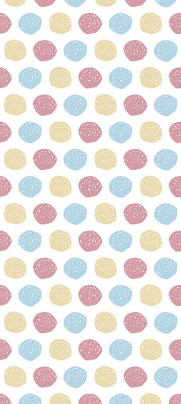 Vinil podovi skandinavski s pastelnim točkicama - TenStickers