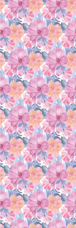 Vinil podovi priroda vodencolor mallow - TenStickers