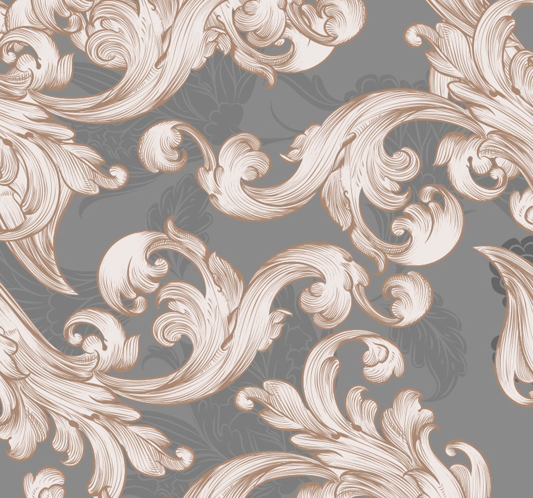 Vinil podovi berba wallpaper - belle siva - TenStickers