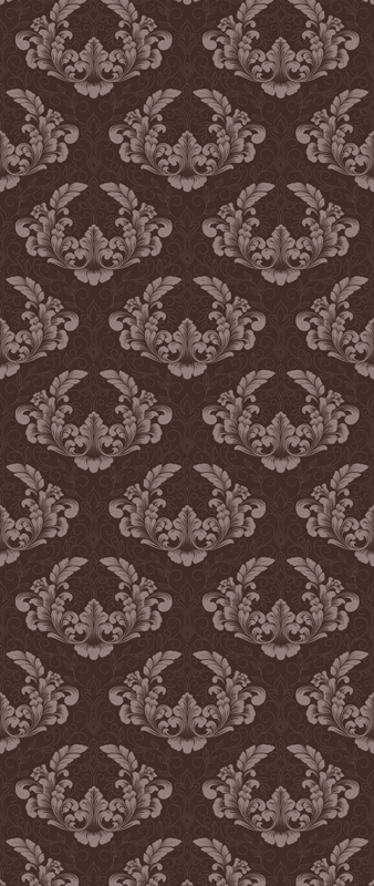 Vinil podovi berba s bezšavnim damask uzorkom - TenStickers