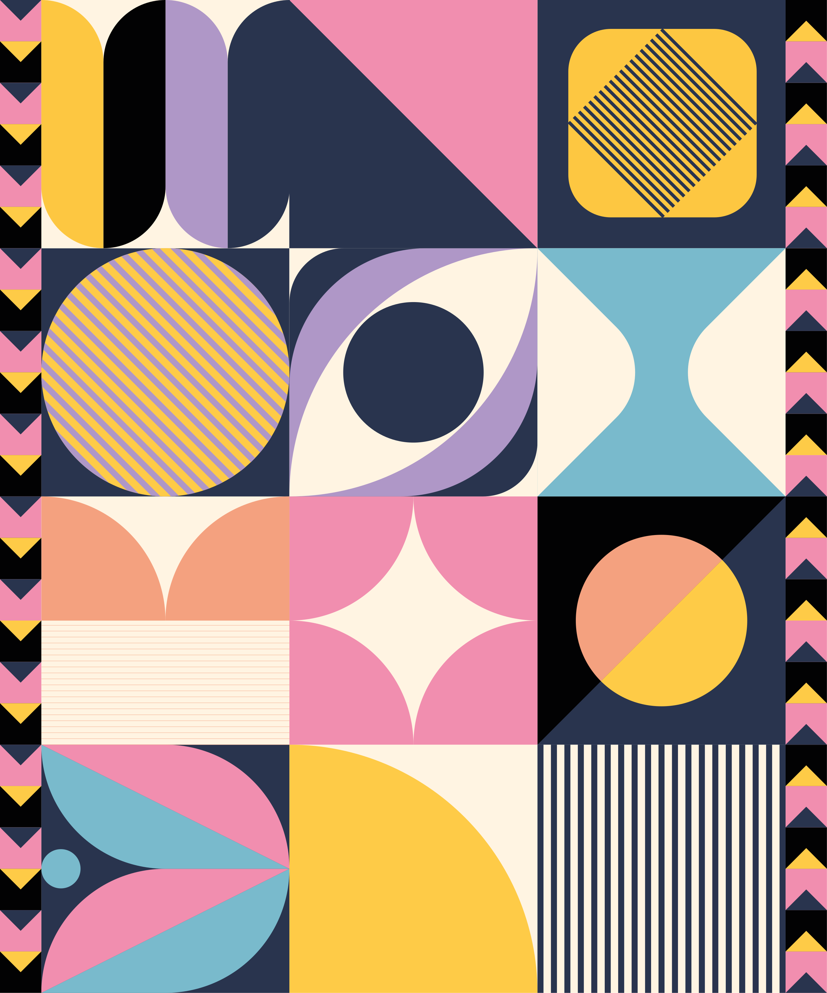 Vinil podovi moderni s geometrijskim uzorcima - TenStickers