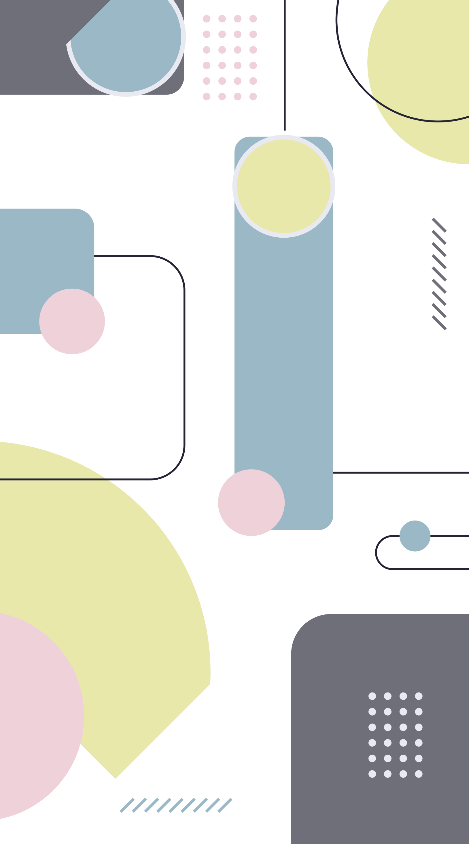 Vinil podovi moderan s pastelnim geometrijskim uzorkom - TenStickers