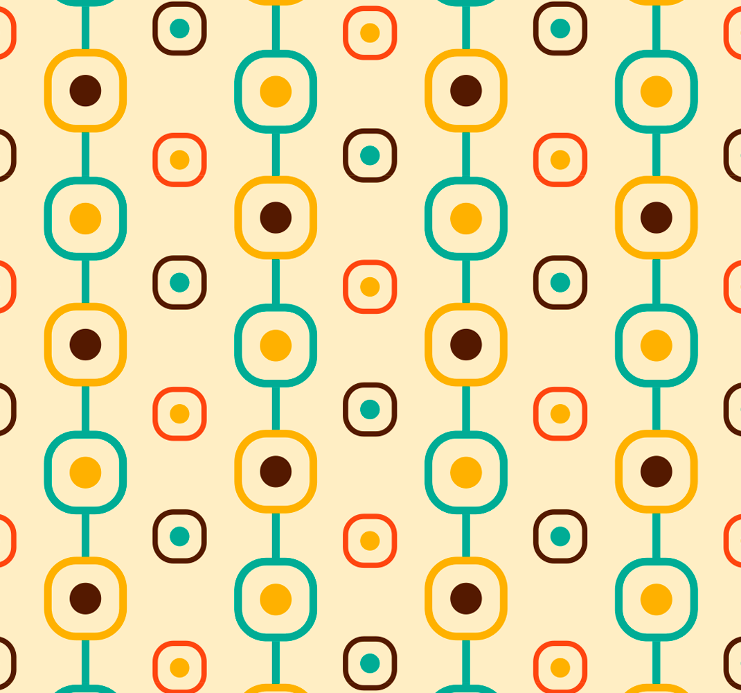 Vinil podovi berba geometrija 60-ih - TenStickers