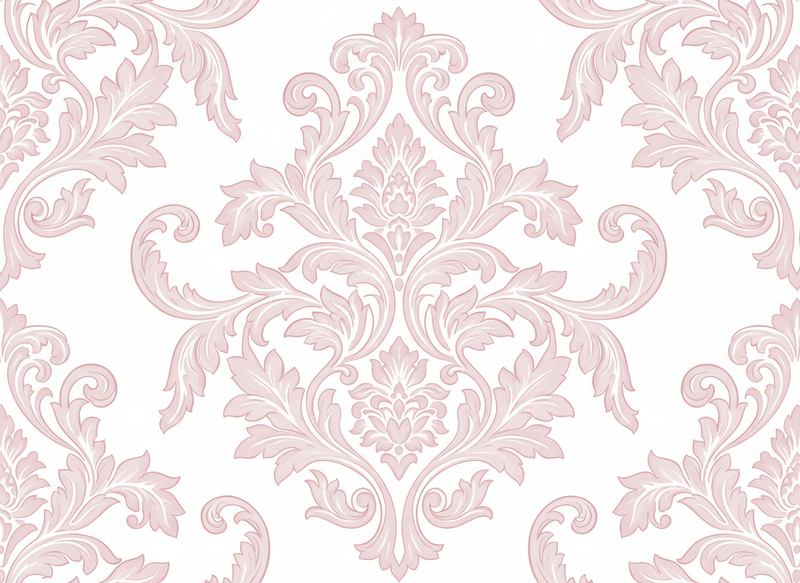 Vinil podovi berba blush damask paisley - TenStickers