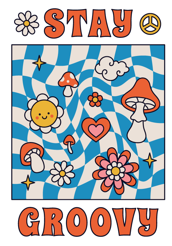 Vinilne prostirke s frazama "ostani cool" - TenStickers