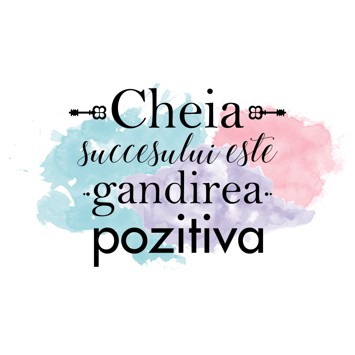 Vinilne prostirke s frazama pozitivno razmišljanje - TenStickers