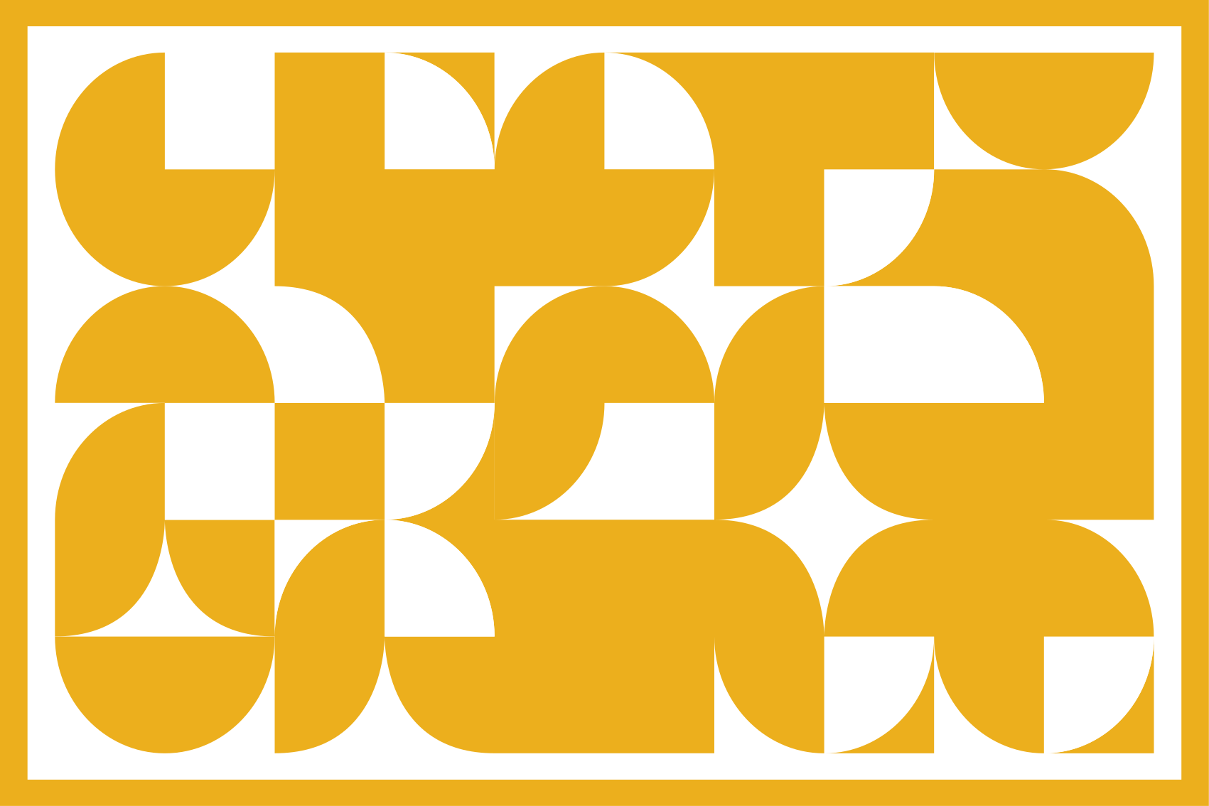 Vinil podovi geometrijski žuti kružni uzorak - TenStickers