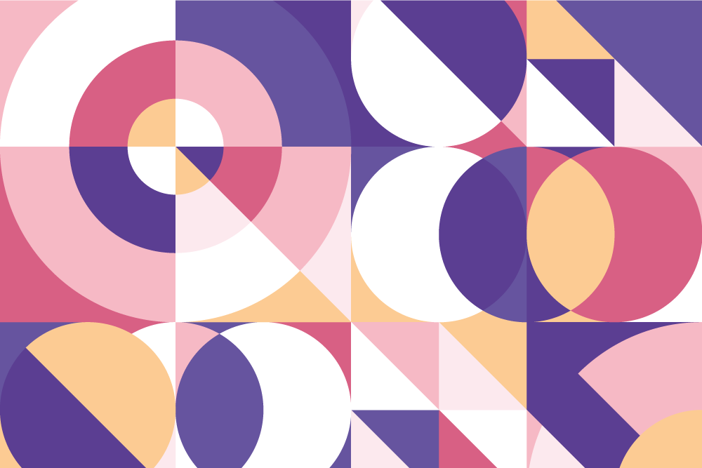 Vinil podovi geometrijski apstraktne figure umjetnosti - TenStickers