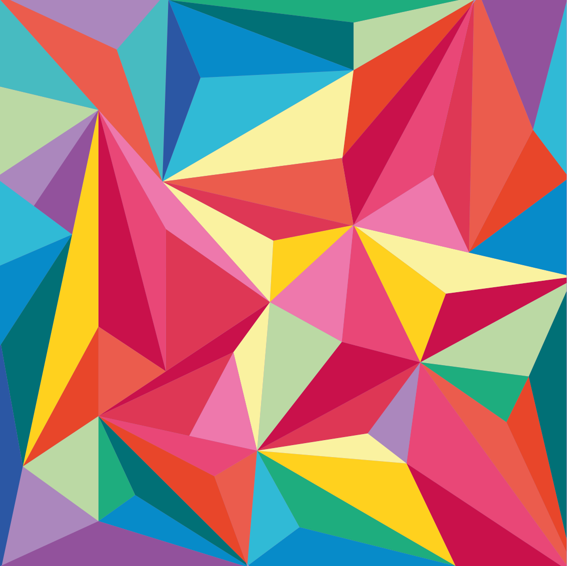 Vinil podovi geometrijski s višebojnim uzorkom - TenStickers