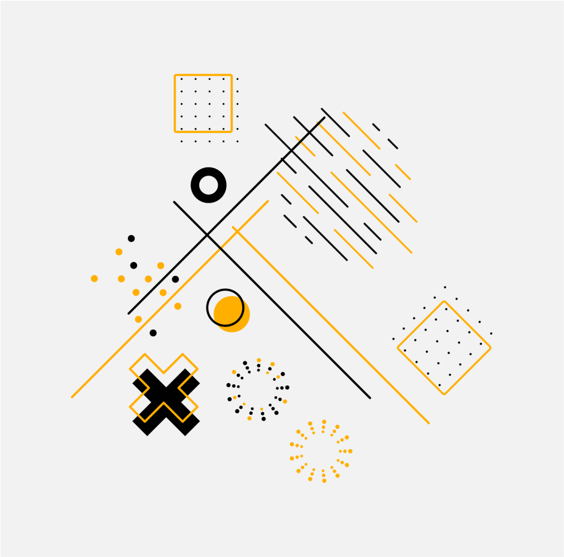Vinil podovi geometrijski koncentrični krugovi - TenStickers