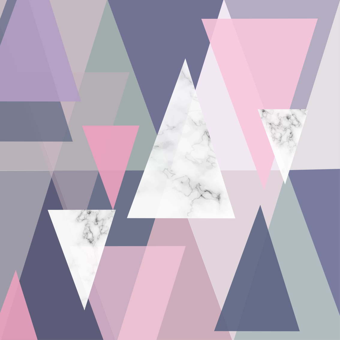 Vinil podovi geometrijski 3d zidna umjetnost trokuti - TenStickers