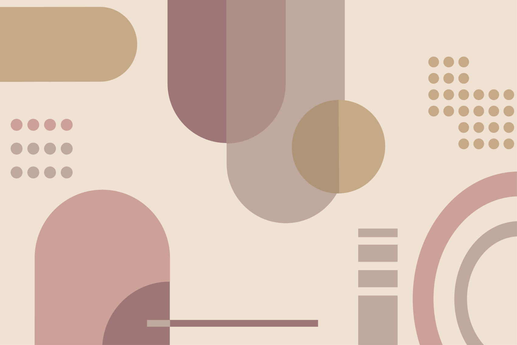 Vinil podovi geometrijski sivo-smeđi uzorak - TenStickers