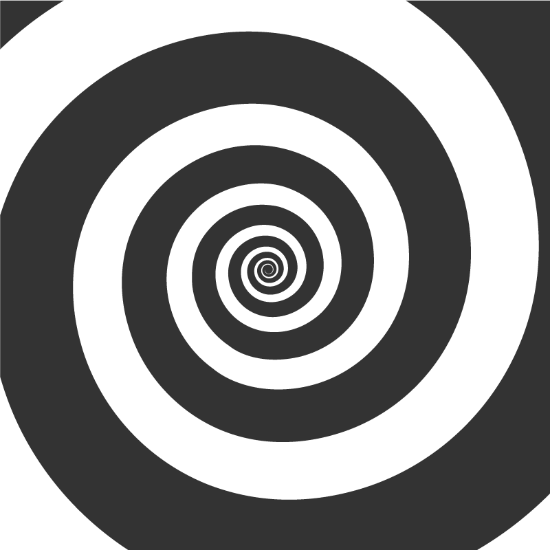 Vinil podovi geometrijski spiralna kretanja - TenStickers