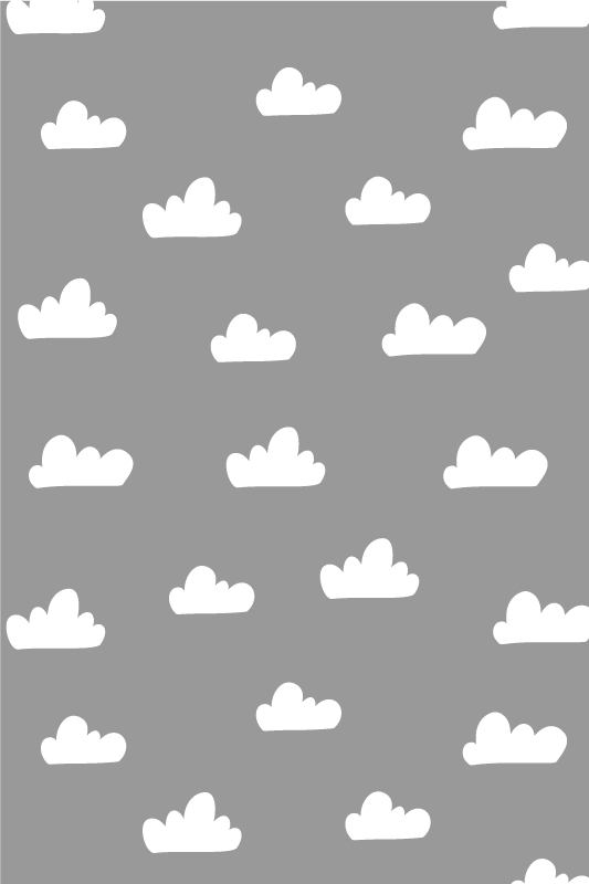 Vinil podovi siva oblačno nebo - TenStickers