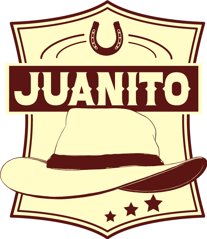 Vinil podovi smeđ s cowboy šeširom nevera - TenStickers