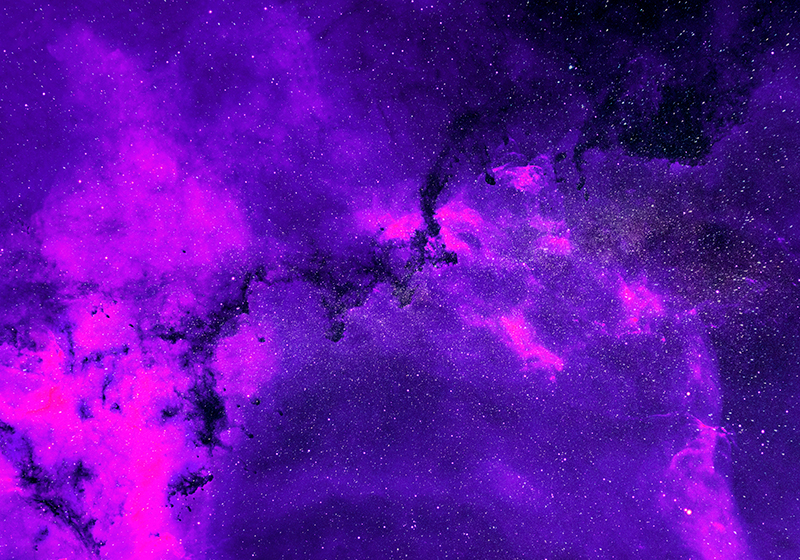 Vinil podovi purpurna boja kozmička nebula - TenStickers
