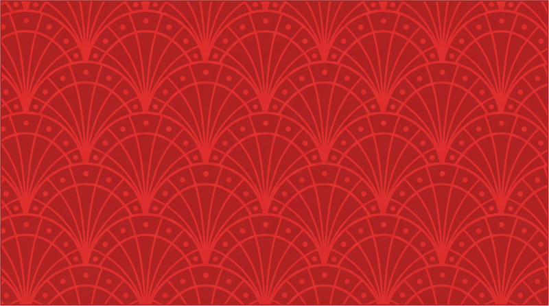 Vinil podovi crvena elegantni crveni art deco - TenStickers