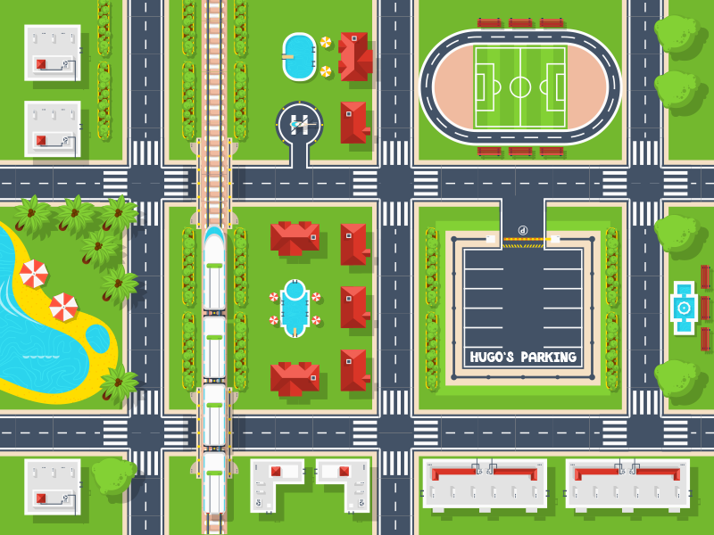 čudesan personalizirani parking vinilni prostirki - TenStickers