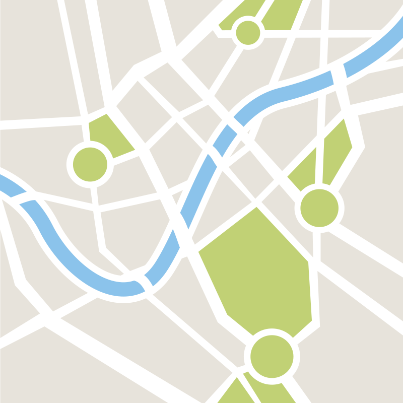 Nevjerojatne gradske prometnice vinilna prostirka - TenStickers