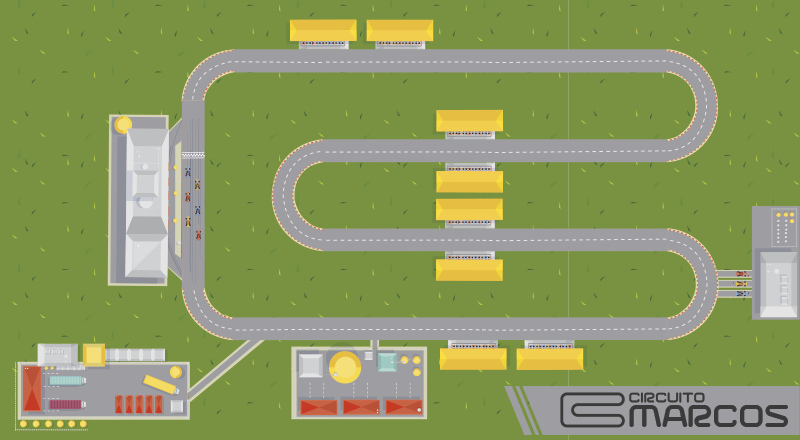 Vinil podovi s imenima trkalište igralište - TenStickers