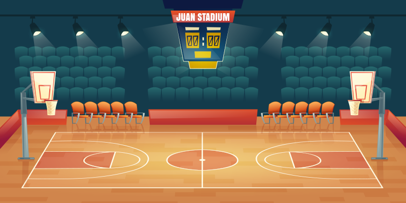 Vinil podovi s imenima prilagođeno sportsko igralište - TenStickers