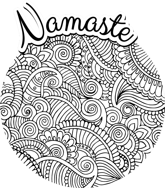 Mandala namaste vinil prostirka - TenStickers