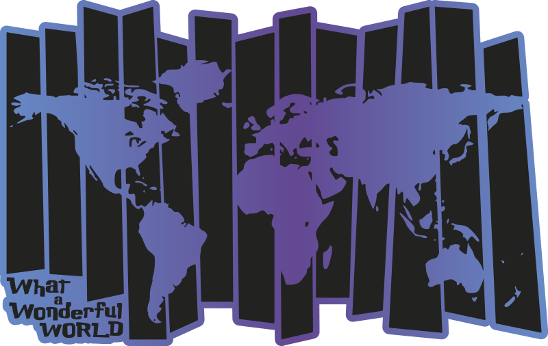 Karta svijeta kakav prekrasan svjetski vinilni prostirki - TenStickers