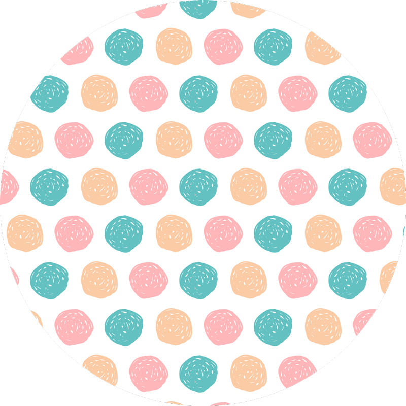 Vinil podovi geometrijski kružnog uzorka - TenStickers